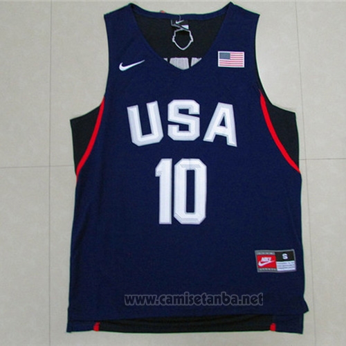 Camiseta USA 2016 Kyrie Irving #10 Azul